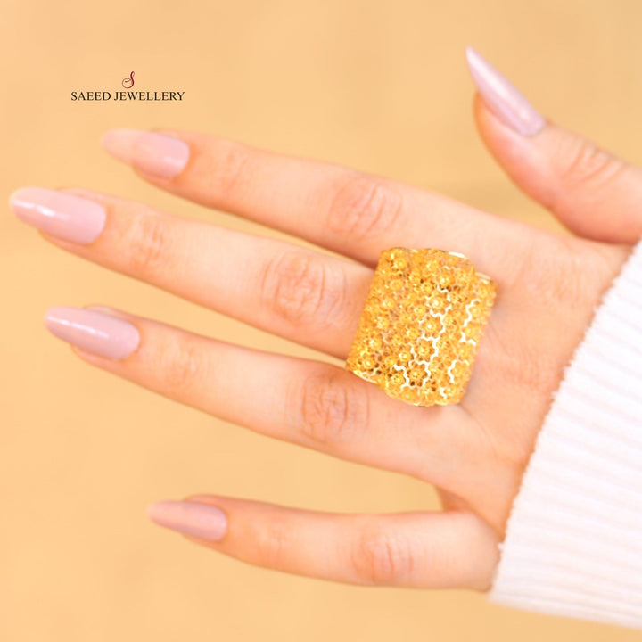 21K Gold Fancy Ring by Saeed Jewelry - Image 5