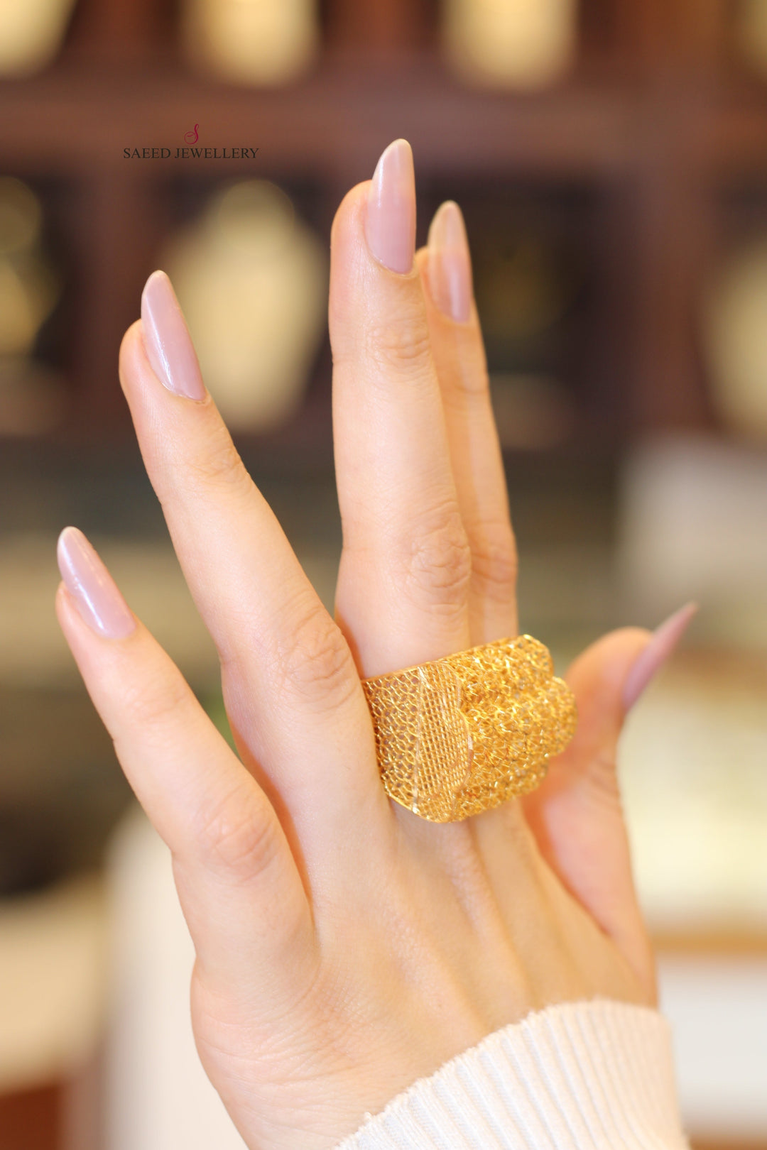 21K Gold Fancy Ring by Saeed Jewelry - Image 6