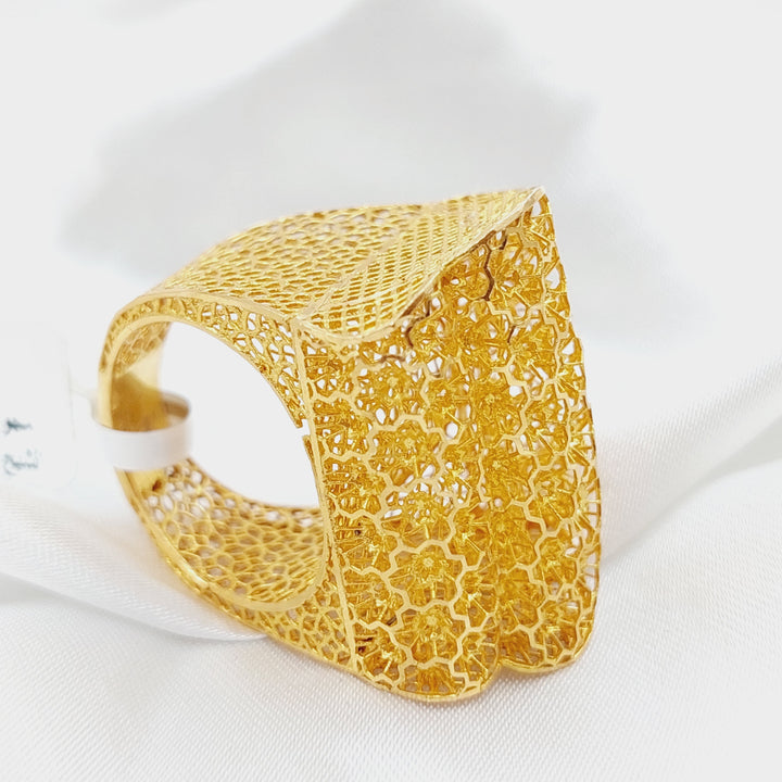 21K Gold Fancy Ring by Saeed Jewelry - Image 1