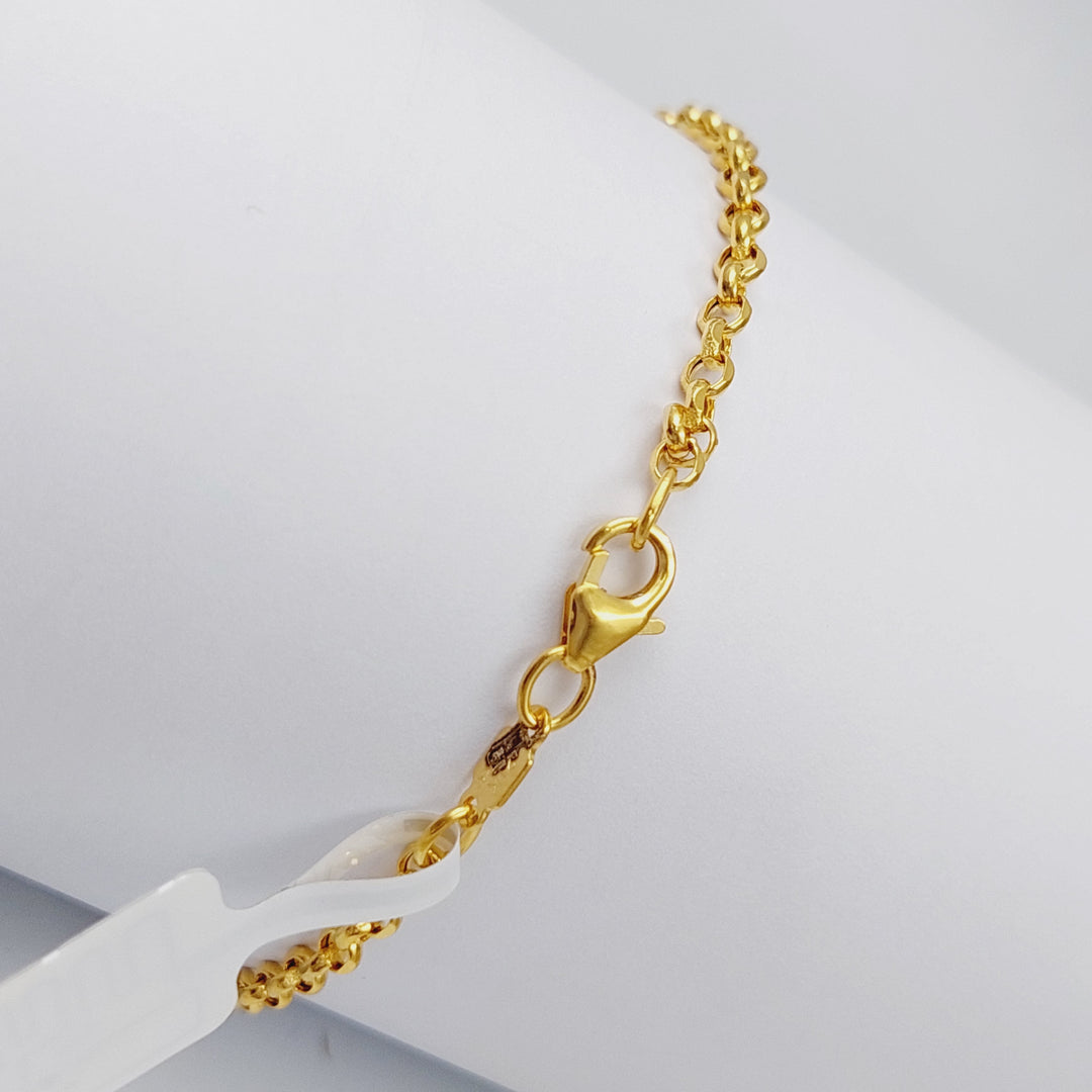 21K Fancy Zard Bracelet Made of 21K Yellow Gold by Saeed Jewelry-25269