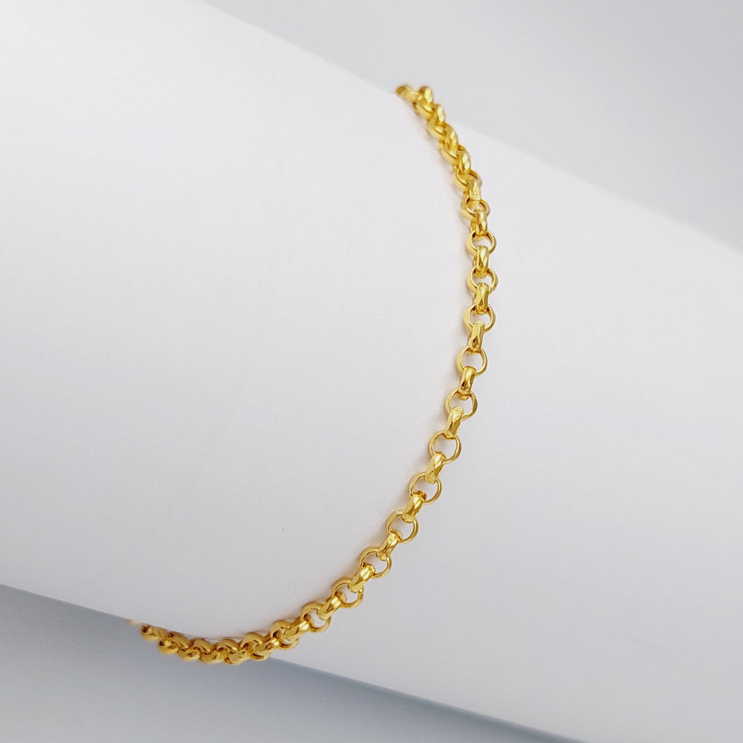 21K Fancy Zard Bracelet Made of 21K Yellow Gold by Saeed Jewelry-25269