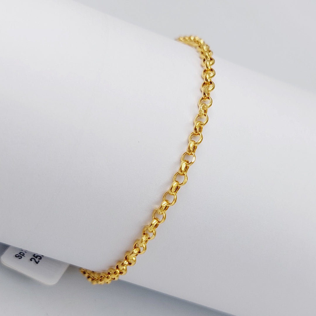 21K Fancy Zard Bracelet Made of 21K Yellow Gold by Saeed Jewelry-25269