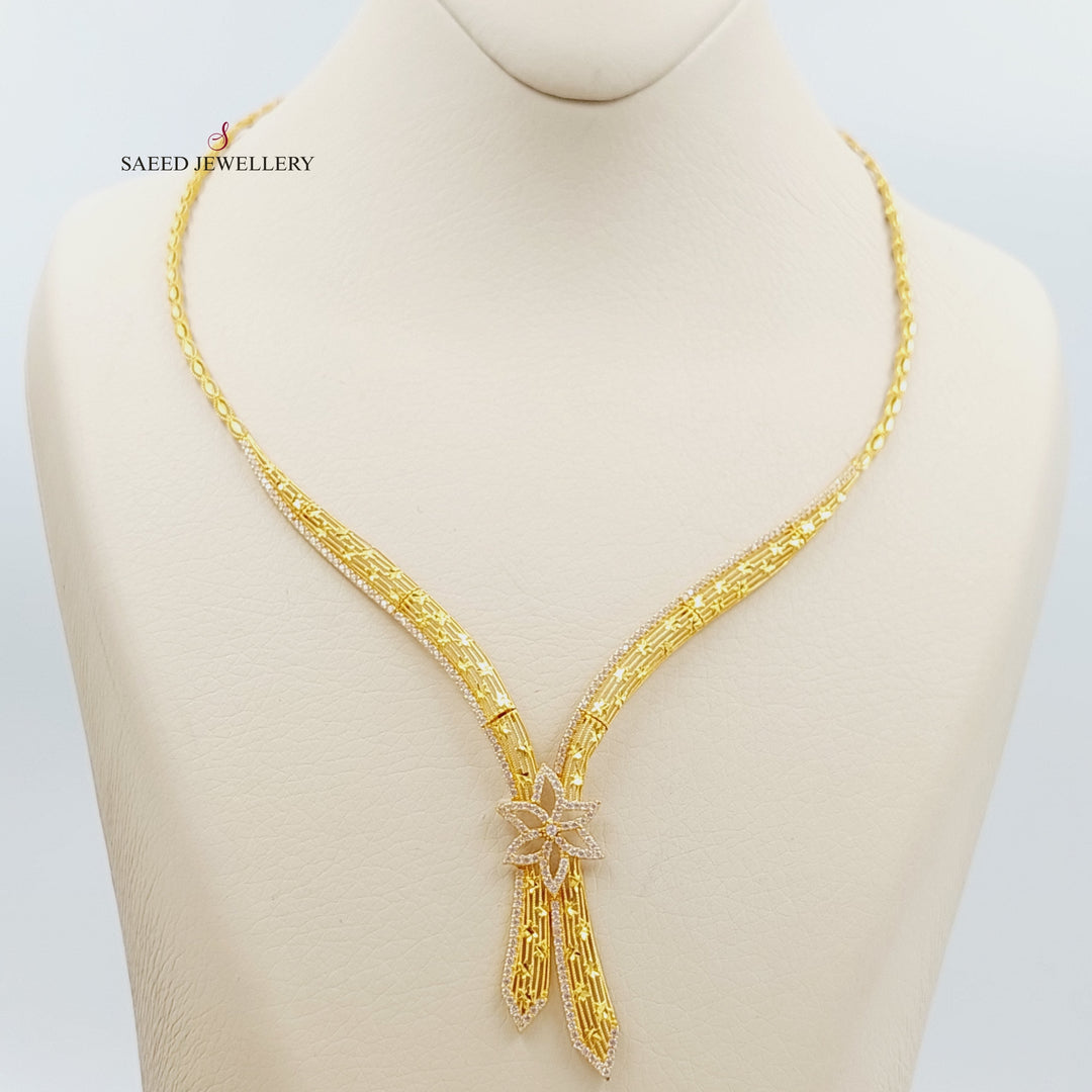 21K Fancy set Made of 21K Yellow Gold by Saeed Jewelry-15618