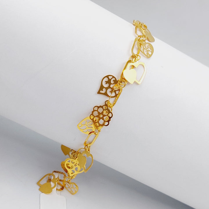 21K Farfasha Bracelet Made of 21K Yellow Gold by Saeed Jewelry-25422