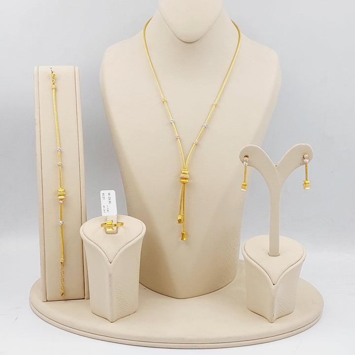 21K Four pieces Turkish Made of 21K Yellow Gold by Saeed Jewelry-25941