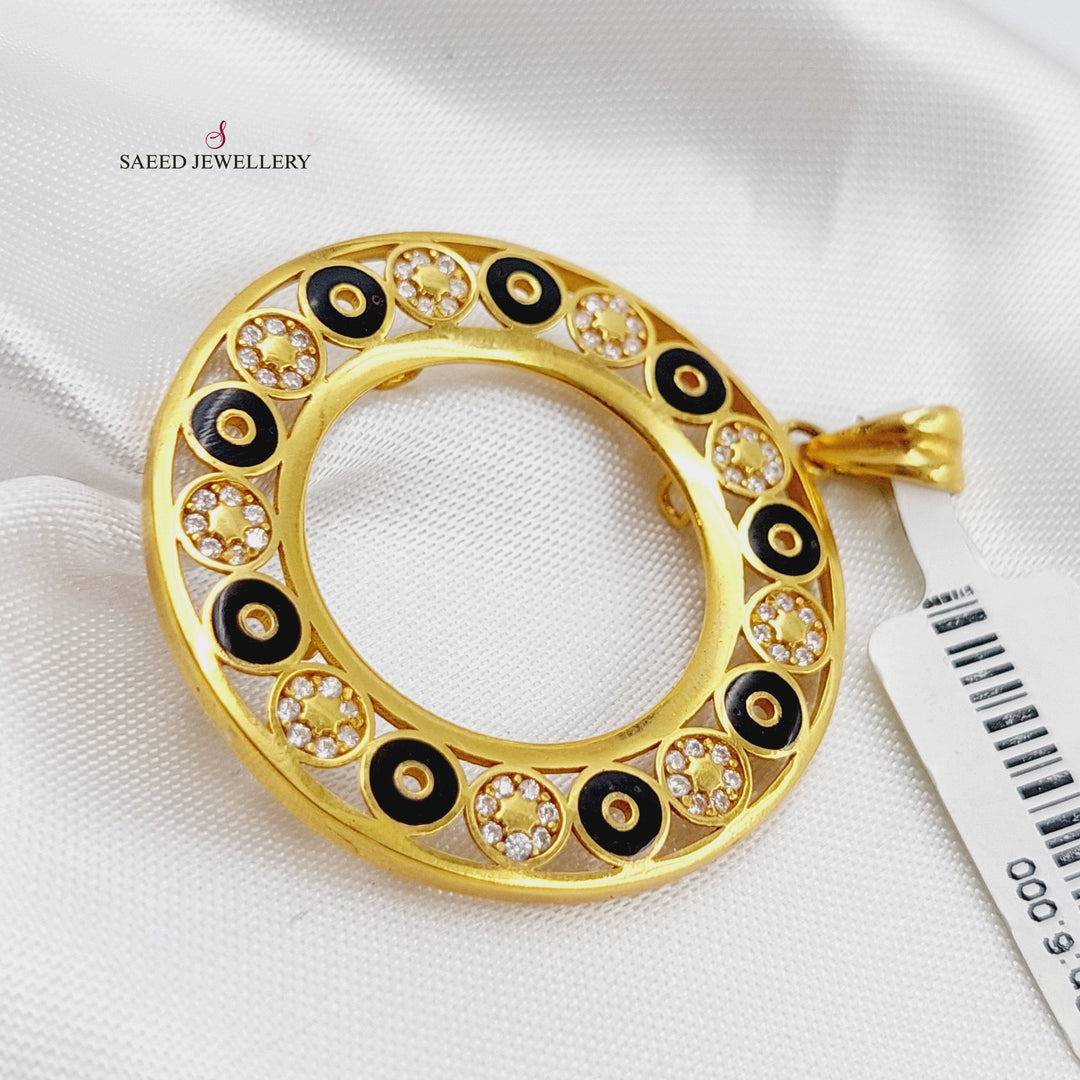 21K Gold Frame Pendant by Saeed Jewelry - Image 3