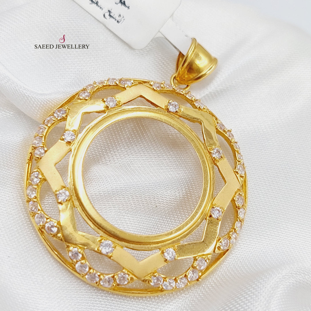 21K Frame's Pendant Made of 21K Yellow Gold by Saeed Jewelry-19458