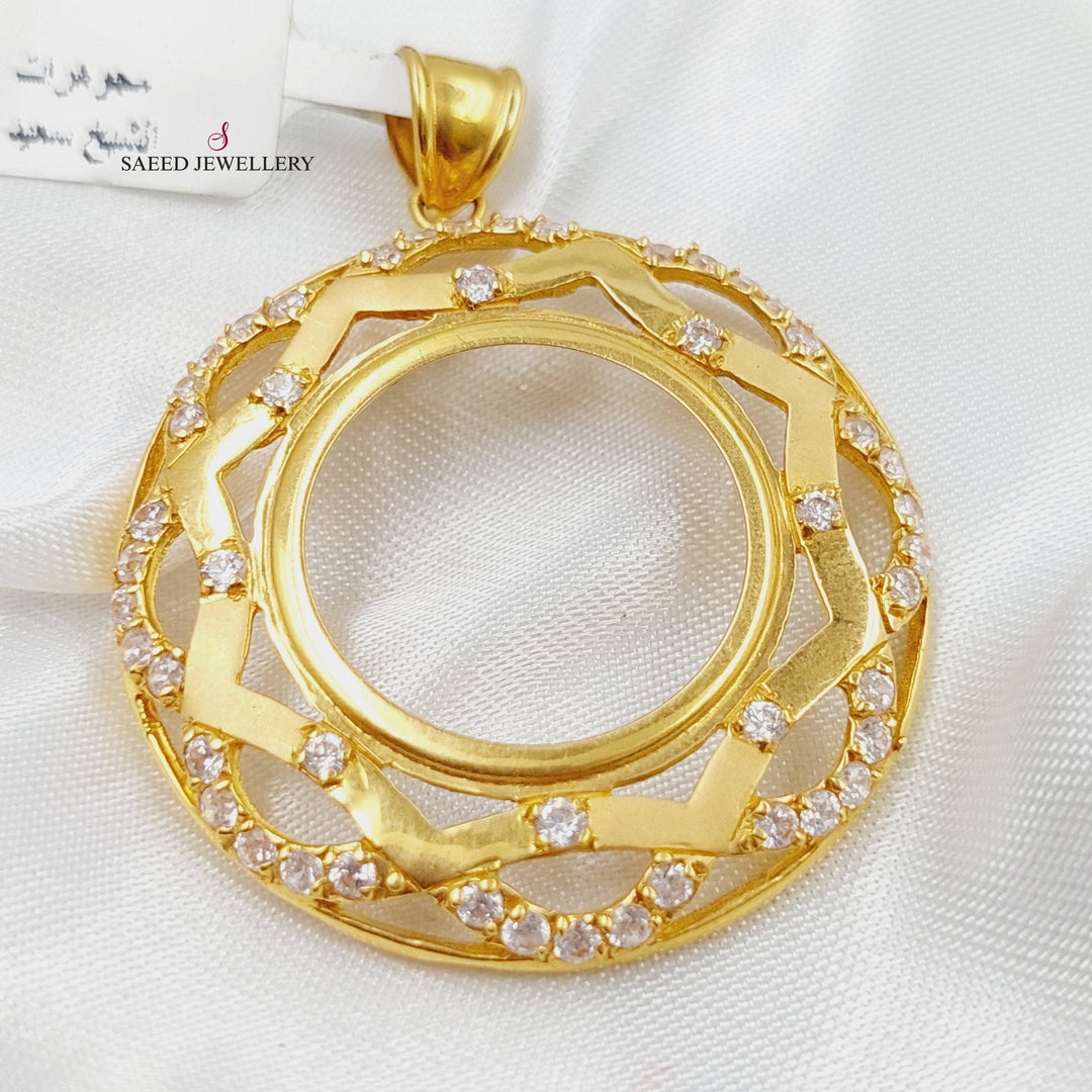 21K Gold Frame Pendant by Saeed Jewelry - Image 1