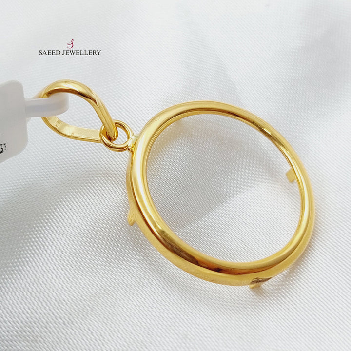 21K Frame's Pendant Made of 21K Yellow Gold by Saeed Jewelry-23852