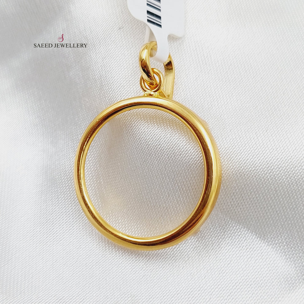 21K Frame's Pendant Made of 21K Yellow Gold by Saeed Jewelry-23852