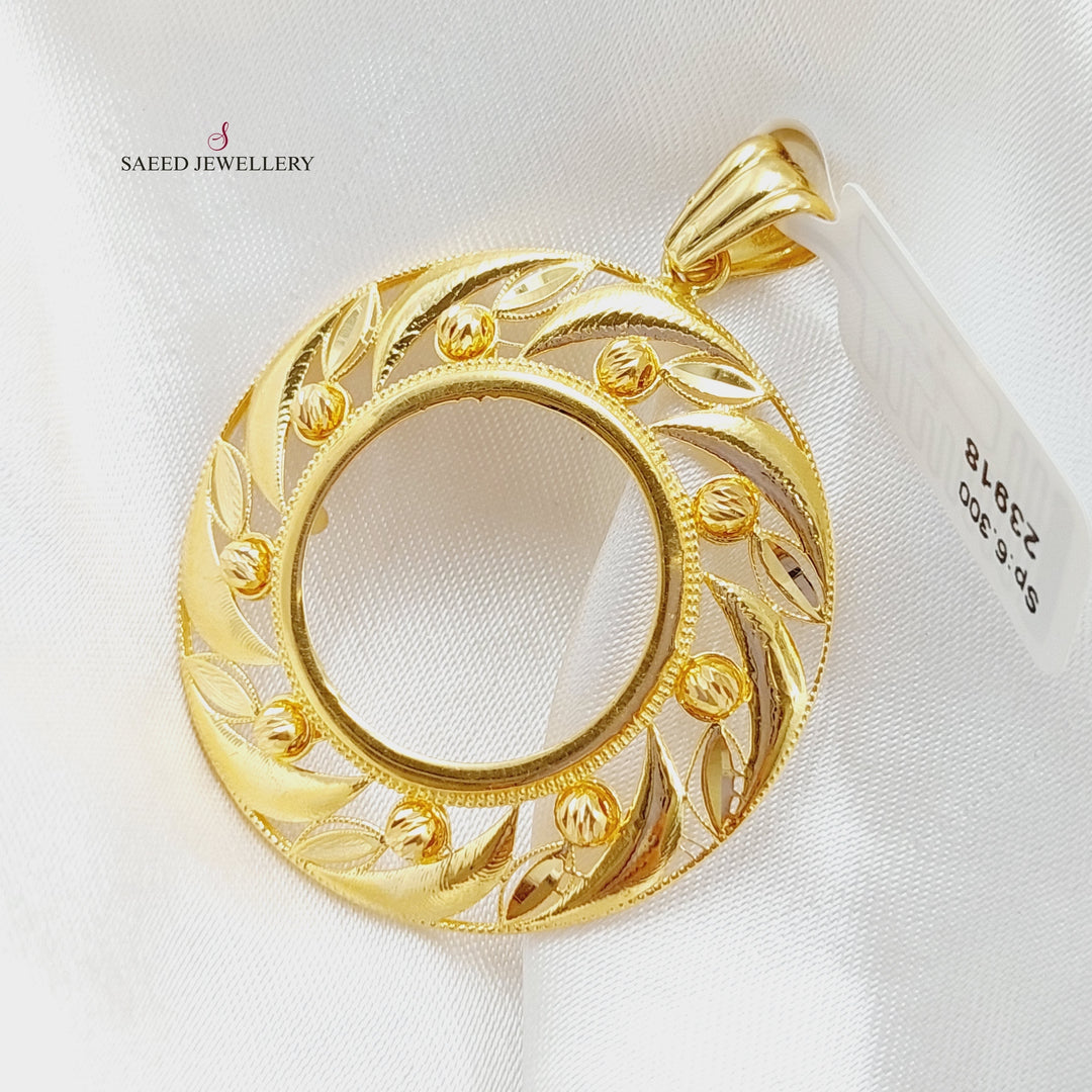 21K Gold Frame Pendant by Saeed Jewelry - Image 3