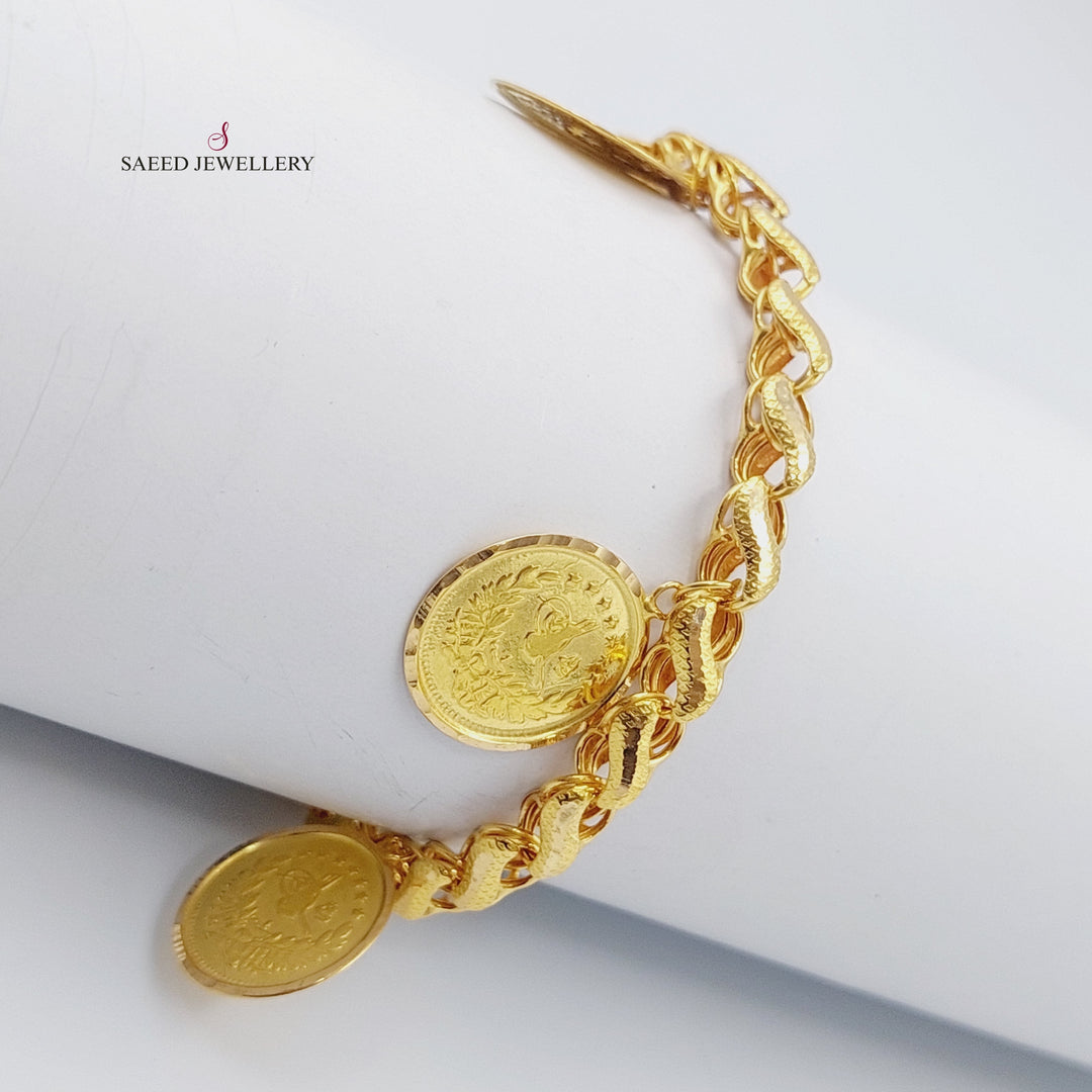 21K Gold Insaf Rashadi Bracelet by Saeed Jewelry - Image 3