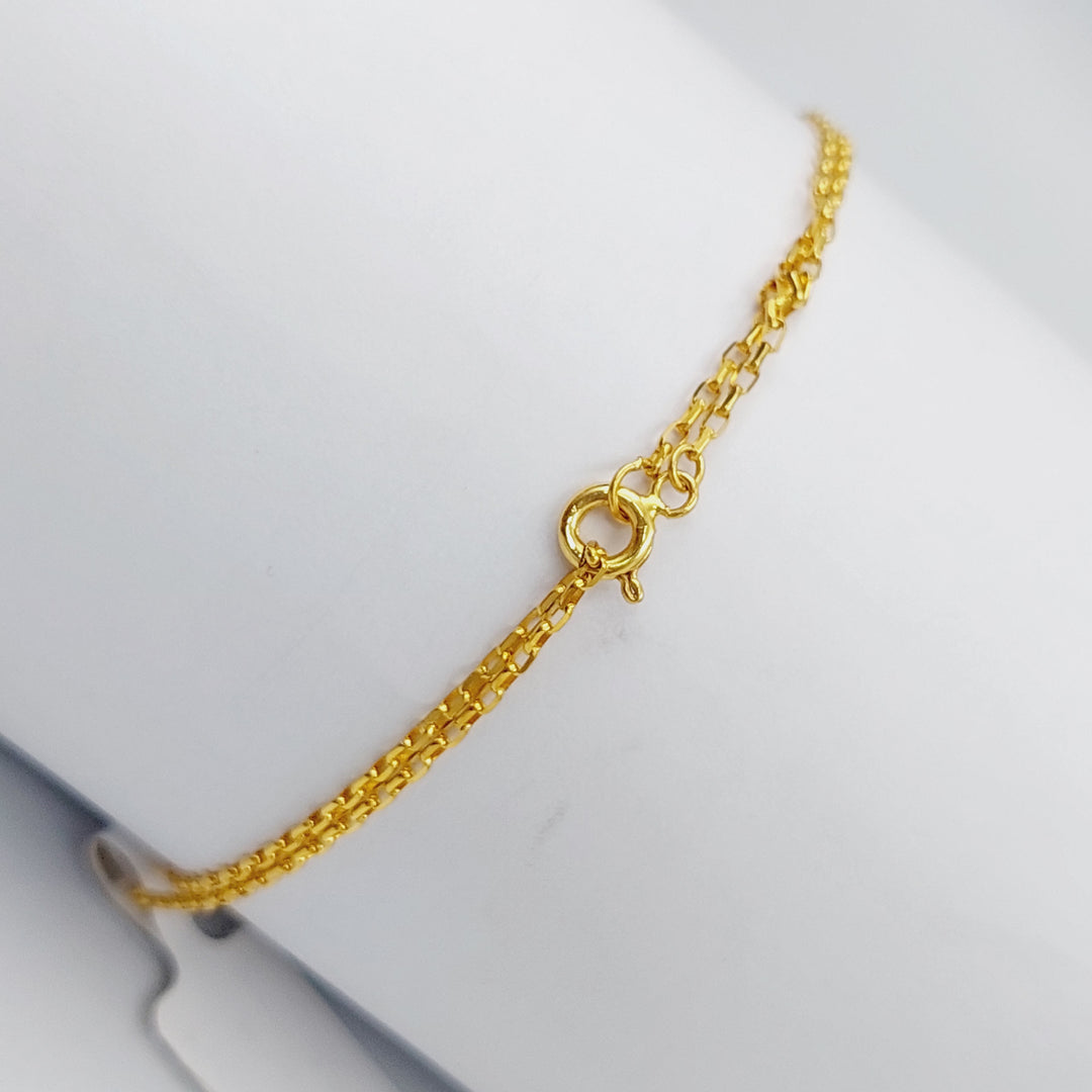 21K Hand Bracelet Made of 21K Yellow Gold by Saeed Jewelry-25427