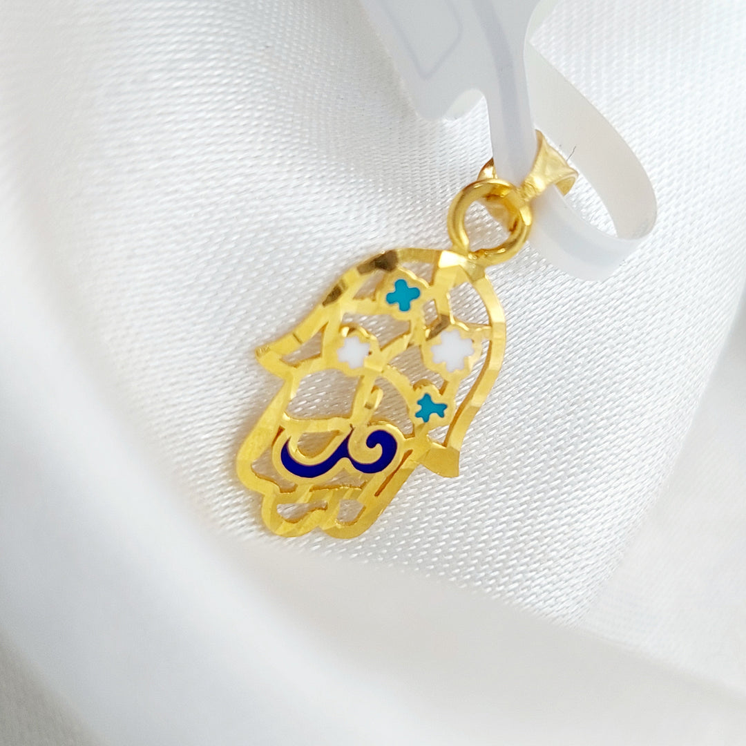 21K Hand Pendant Made of 21K Yellow Gold by Saeed Jewelry-25701