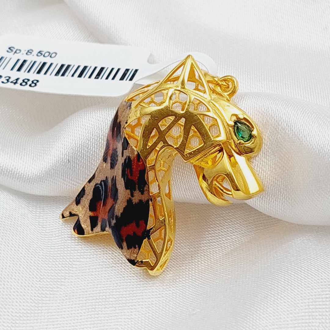 21K Gold Horse Pendant by Saeed Jewelry - Image 3