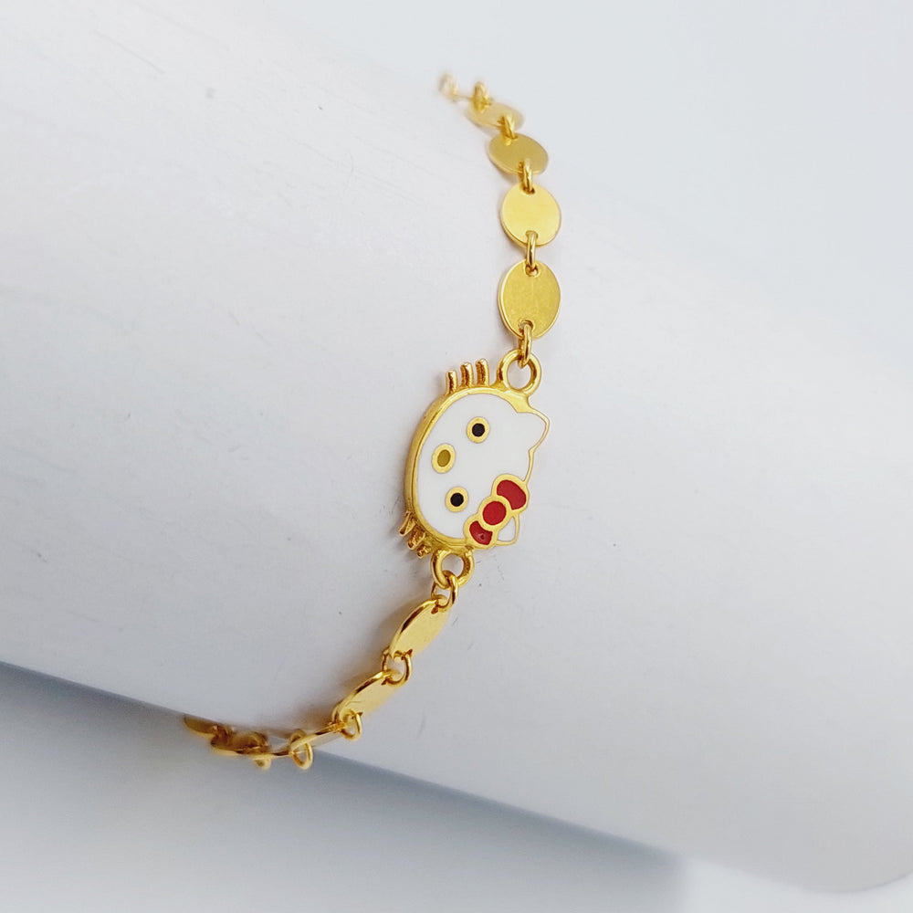 21K Ketty Bracelet Made of 21K Yellow Gold by Saeed Jewelry-22336
