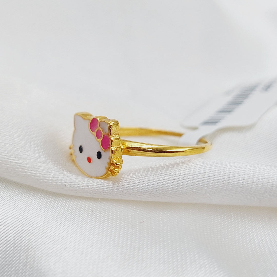 21K Kids Ring Made of 21K Yellow Gold by Saeed Jewelry-22304