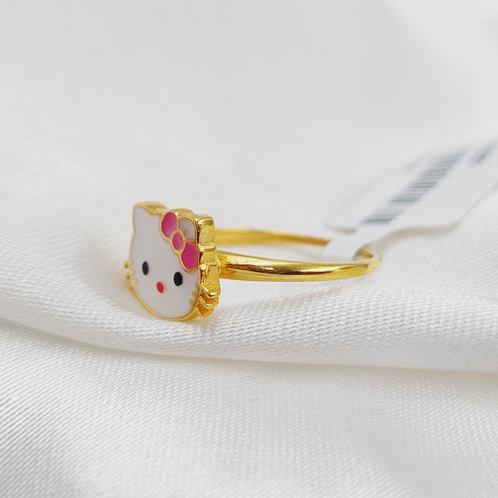 21K Kids Ring Made of 21K Yellow Gold by Saeed Jewelry-22304