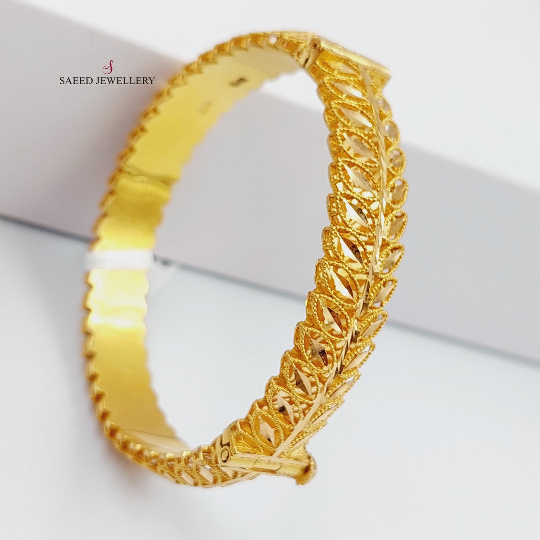 21K Kuwaiti Bracelet Made of 21K Yellow Gold by Saeed Jewelry-17997