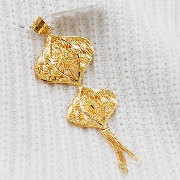 21K Kuwaiti Pendant Made of 21K Yellow Gold by Saeed Jewelry-25171