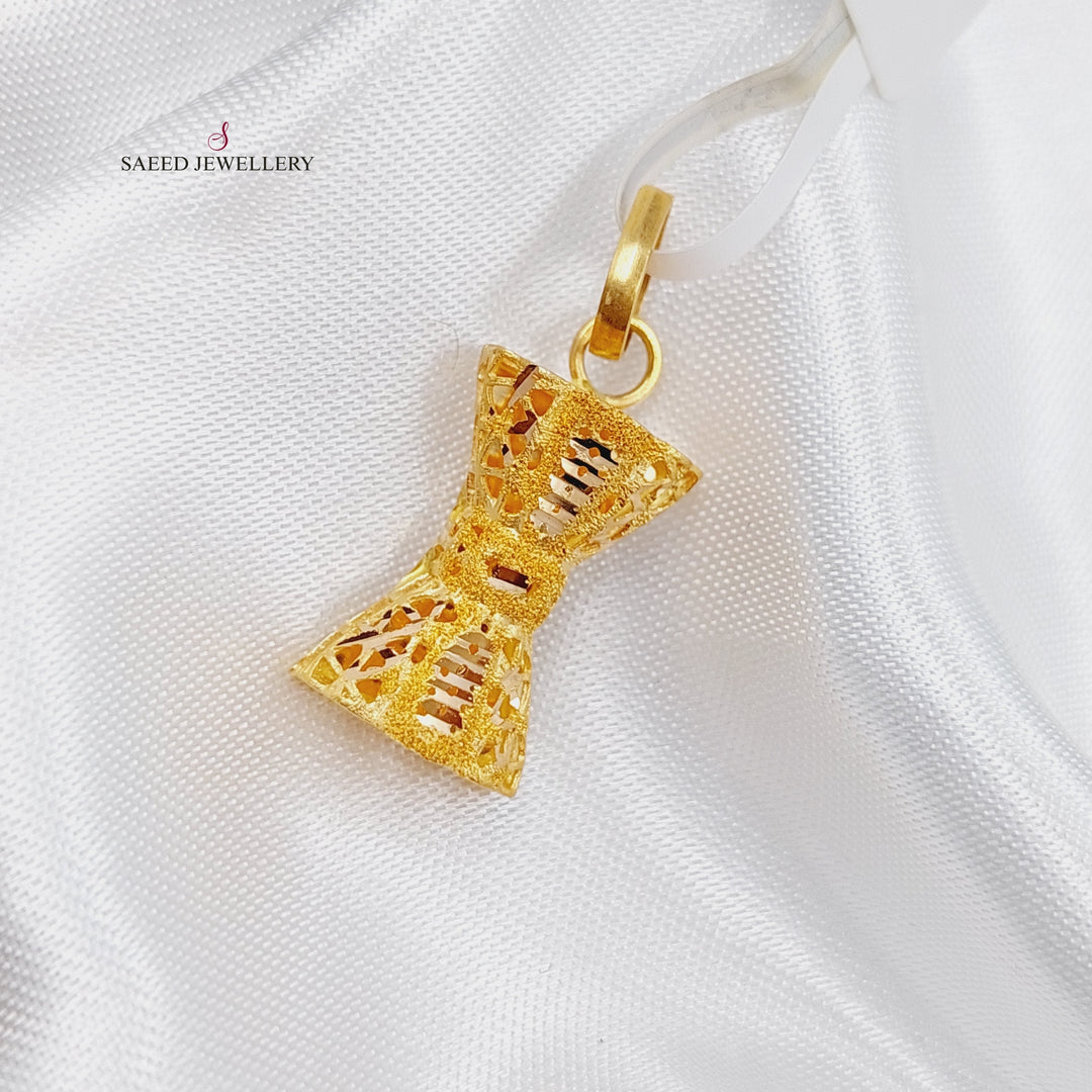 21K Kuwaiti Pendant Made of 21K Yellow Gold by Saeed Jewelry-تعليقة-شكلة-كويتي