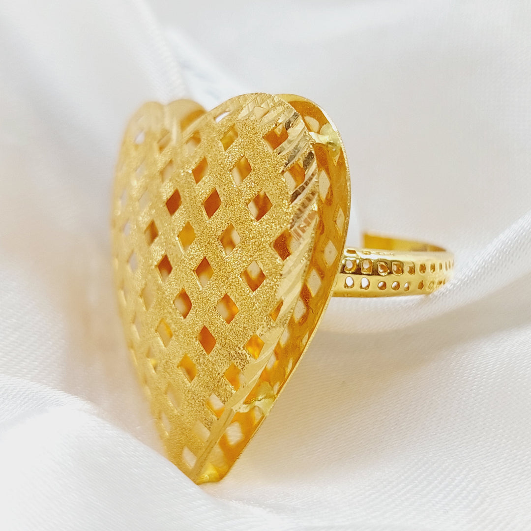 21K Gold Kuwaiti Ring by Saeed Jewelry - Image 3