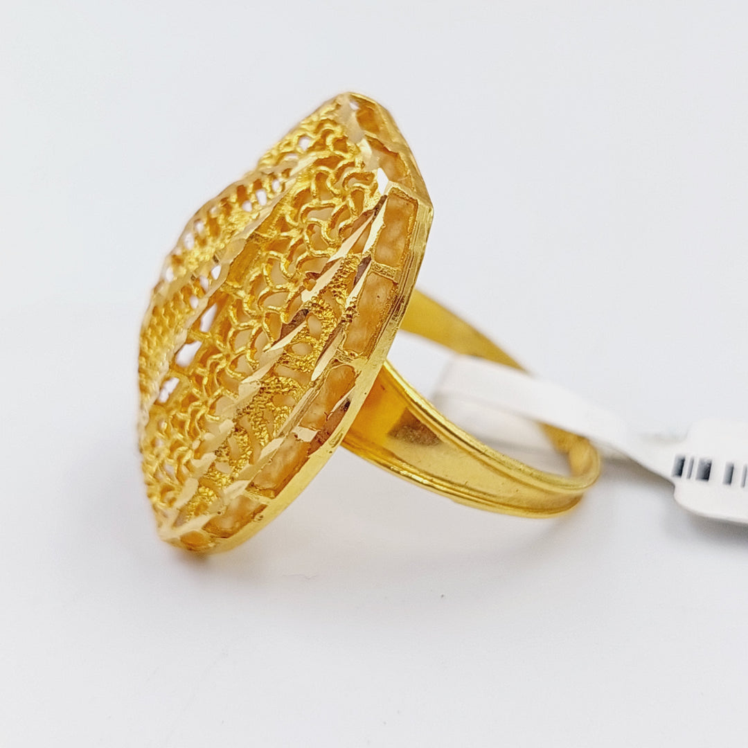 21K Gold Kuwaiti Ring by Saeed Jewelry - Image 3