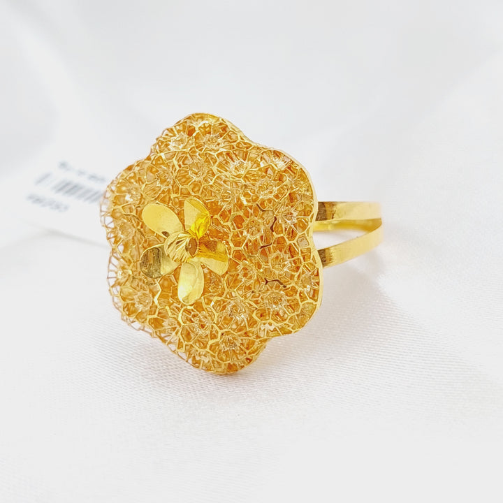 21K Gold Kuwaiti Ring by Saeed Jewelry - Image 1