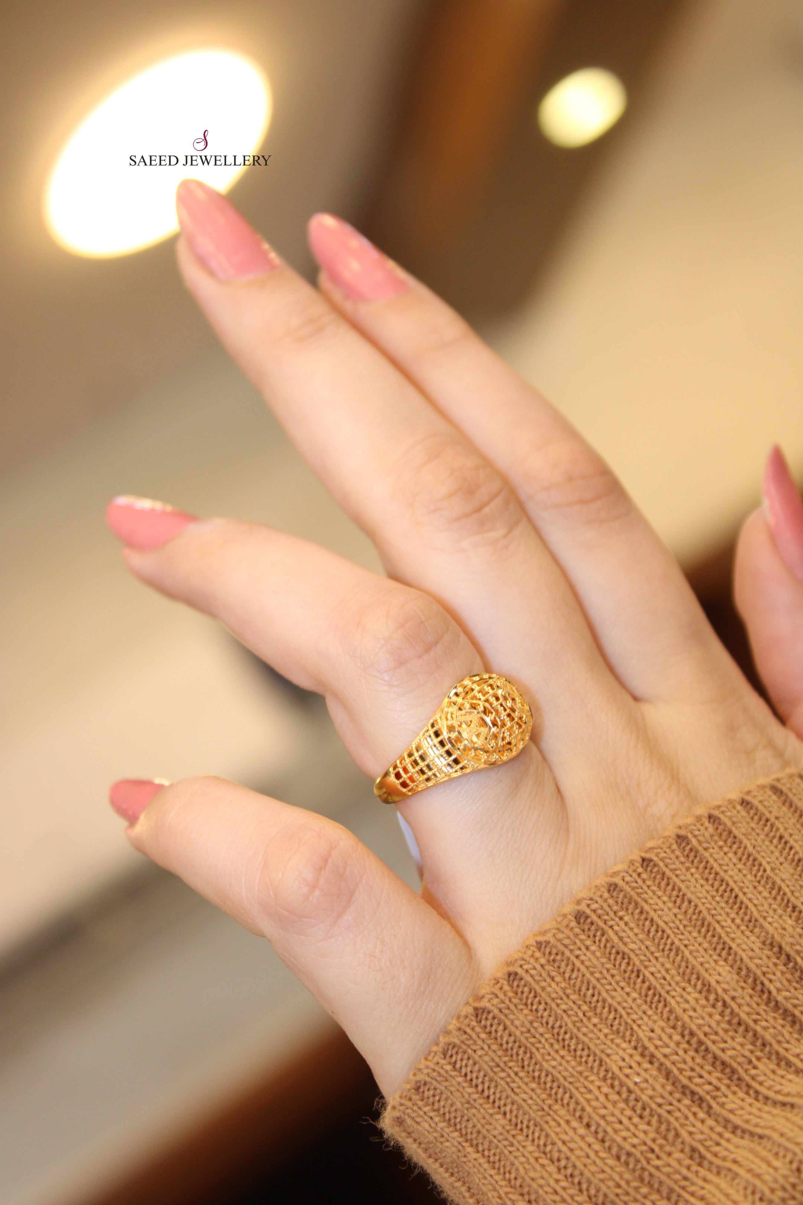 21K Kuwaiti Ring – مجوهرات الشيخ سعيد