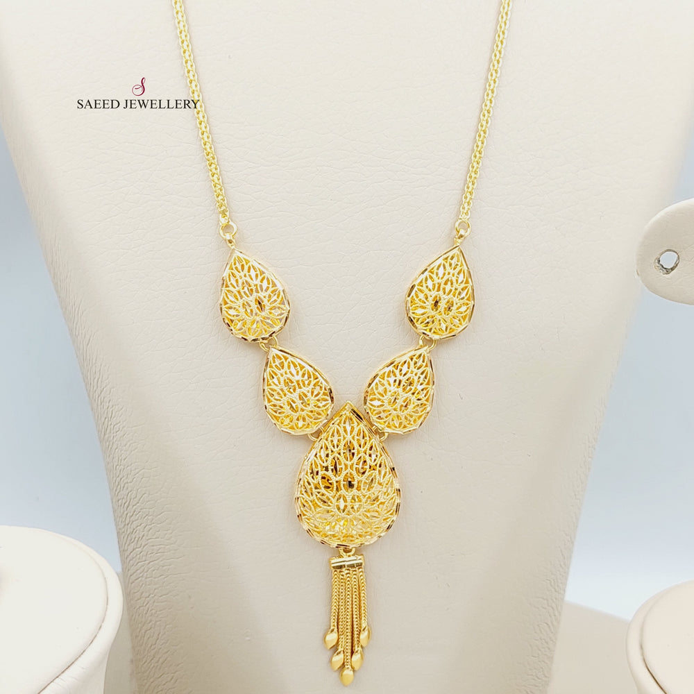 21K Kuwaiti Set 4 pieces Made of 21K Yellow Gold by Saeed Jewelry-25172