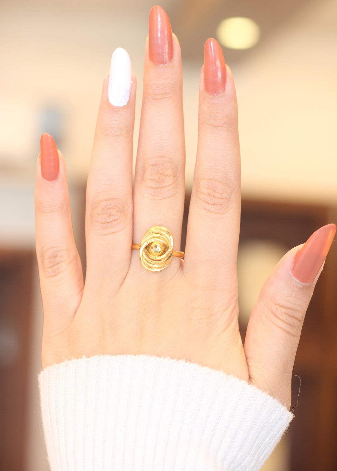 21K Gold Laser Ring by Saeed Jewelry - Image 2