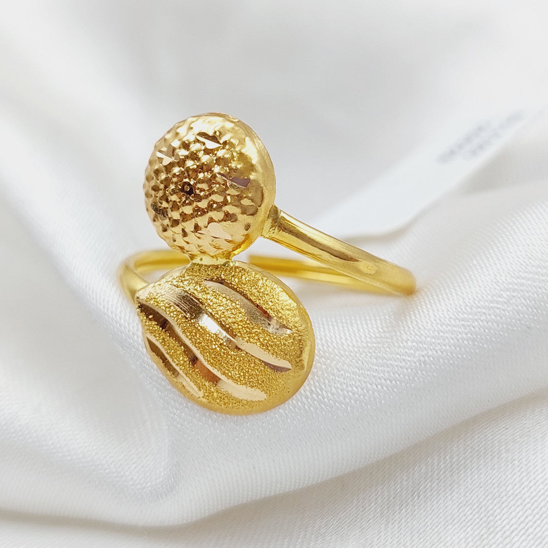 21K Gold Light Fancy Ring by Saeed Jewelry - Image 4