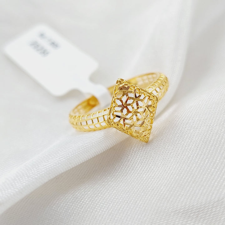 21K Light  Ring Made of 21K Yellow Gold by Saeed Jewelry-25236
