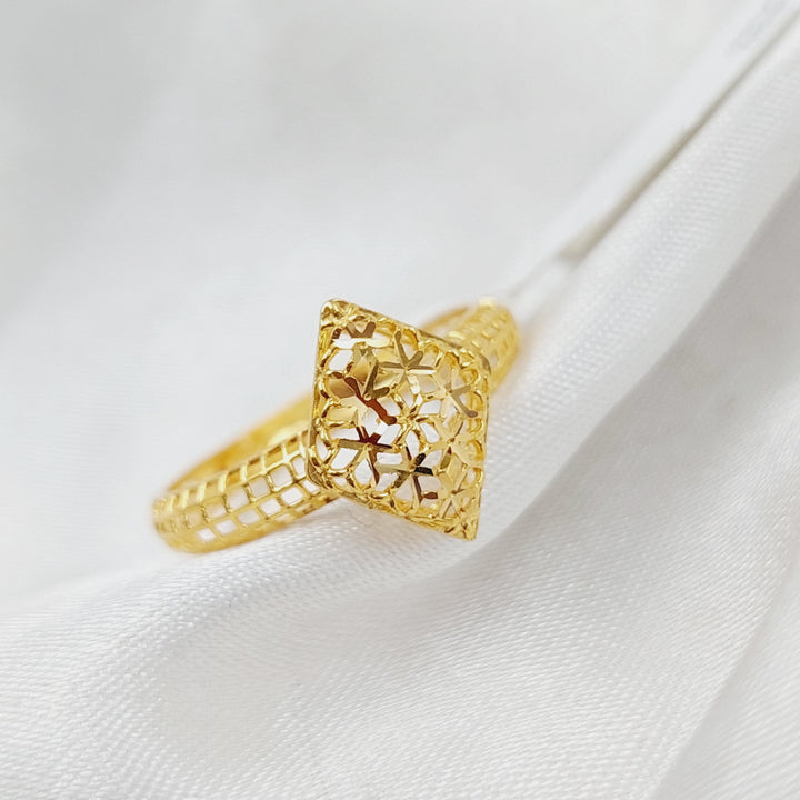 21K Light  Ring Made of 21K Yellow Gold by Saeed Jewelry-25236