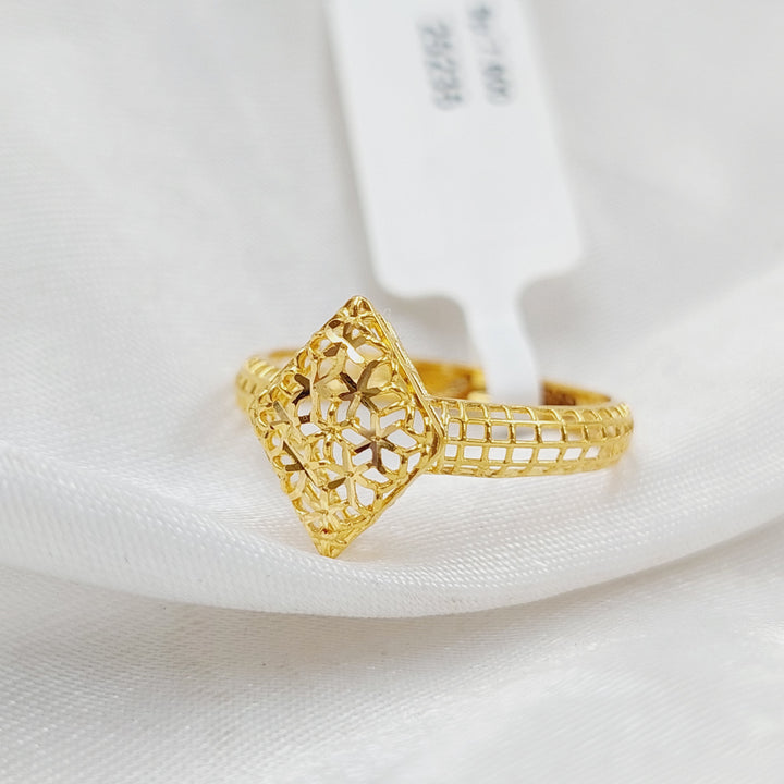 21K Light  Ring Made of 21K Yellow Gold by Saeed Jewelry-25236