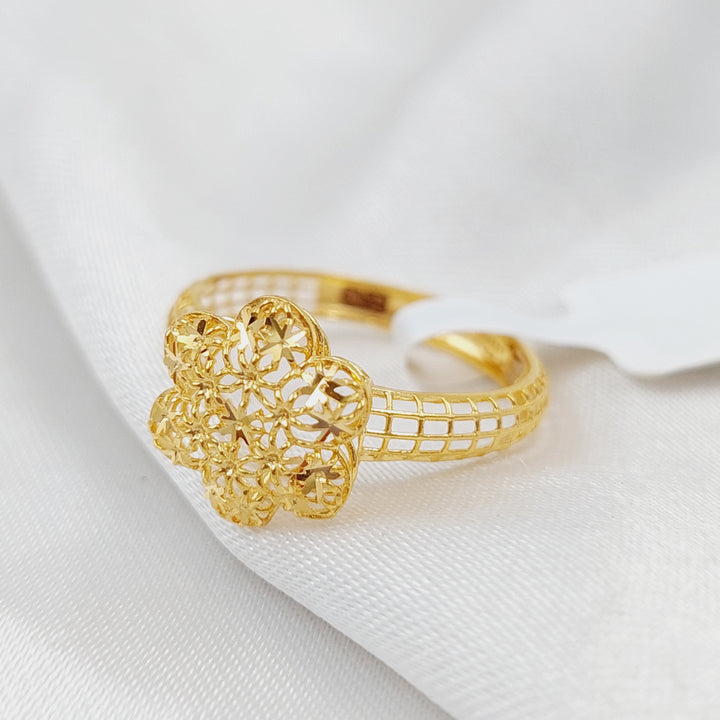 21K Light  Ring Made of 21K Yellow Gold by Saeed Jewelry-25243