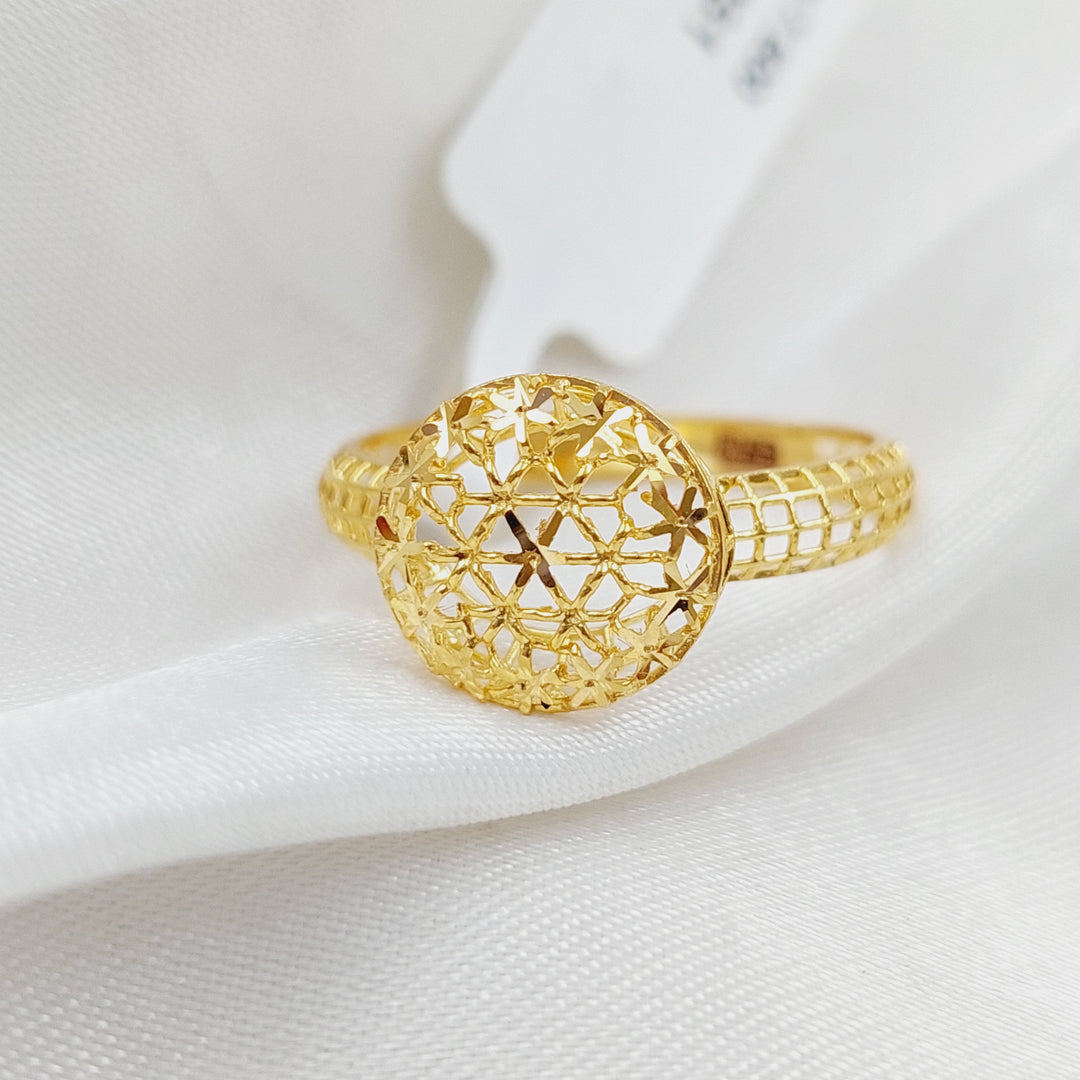 21K Light  Ring Made of 21K Yellow Gold by Saeed Jewelry-25251