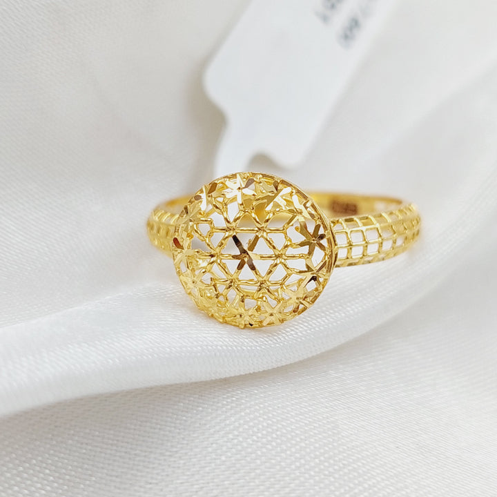 21K Light  Ring Made of 21K Yellow Gold by Saeed Jewelry-25251