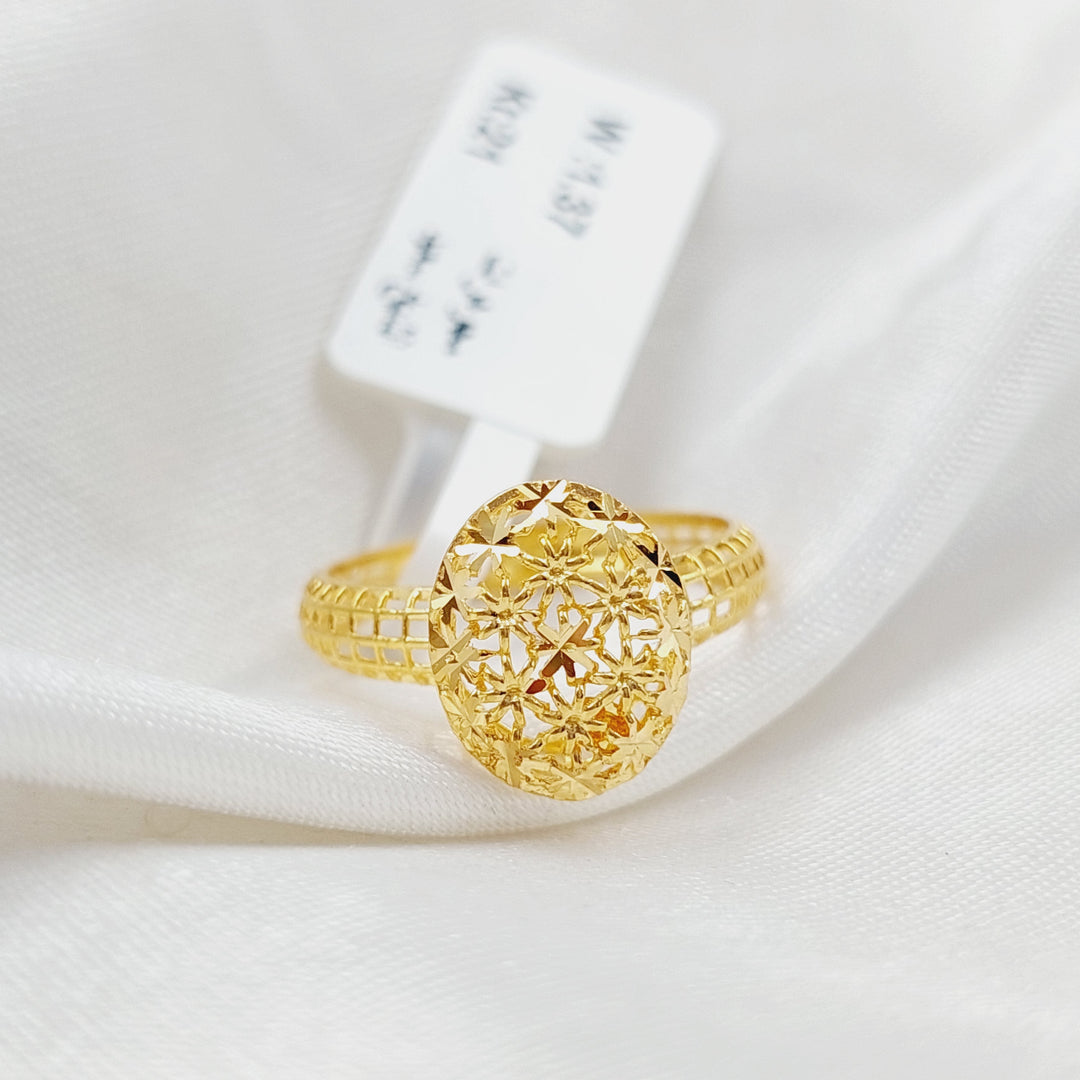 21K Light  Ring Made of 21K Yellow Gold by Saeed Jewelry-25256