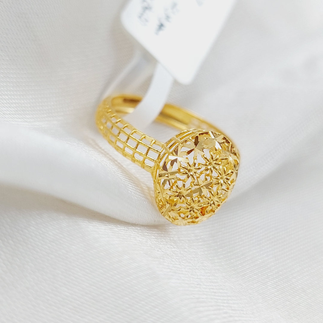 21K Light  Ring Made of 21K Yellow Gold by Saeed Jewelry-25258