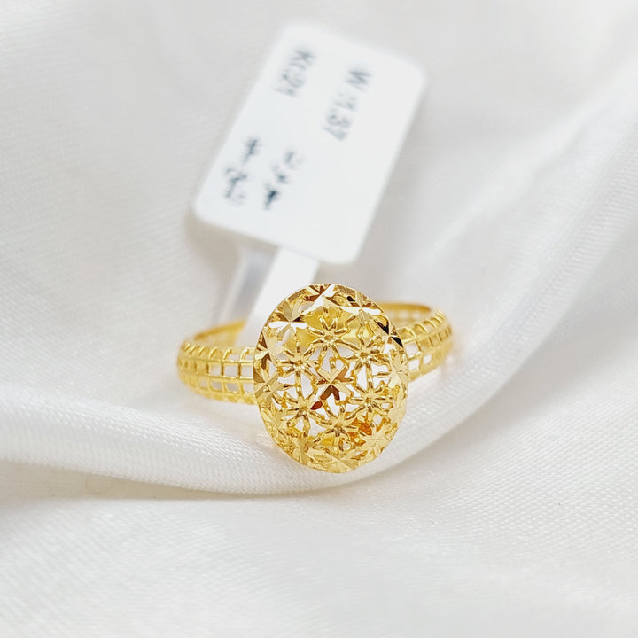 21K Light  Ring Made of 21K Yellow Gold by Saeed Jewelry-25258