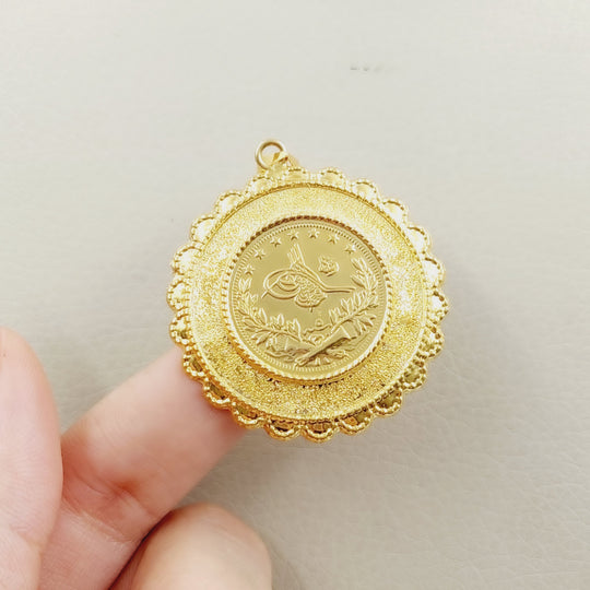 21K Lira Rashadi Pendant – مجوهرات الشيخ سعيد