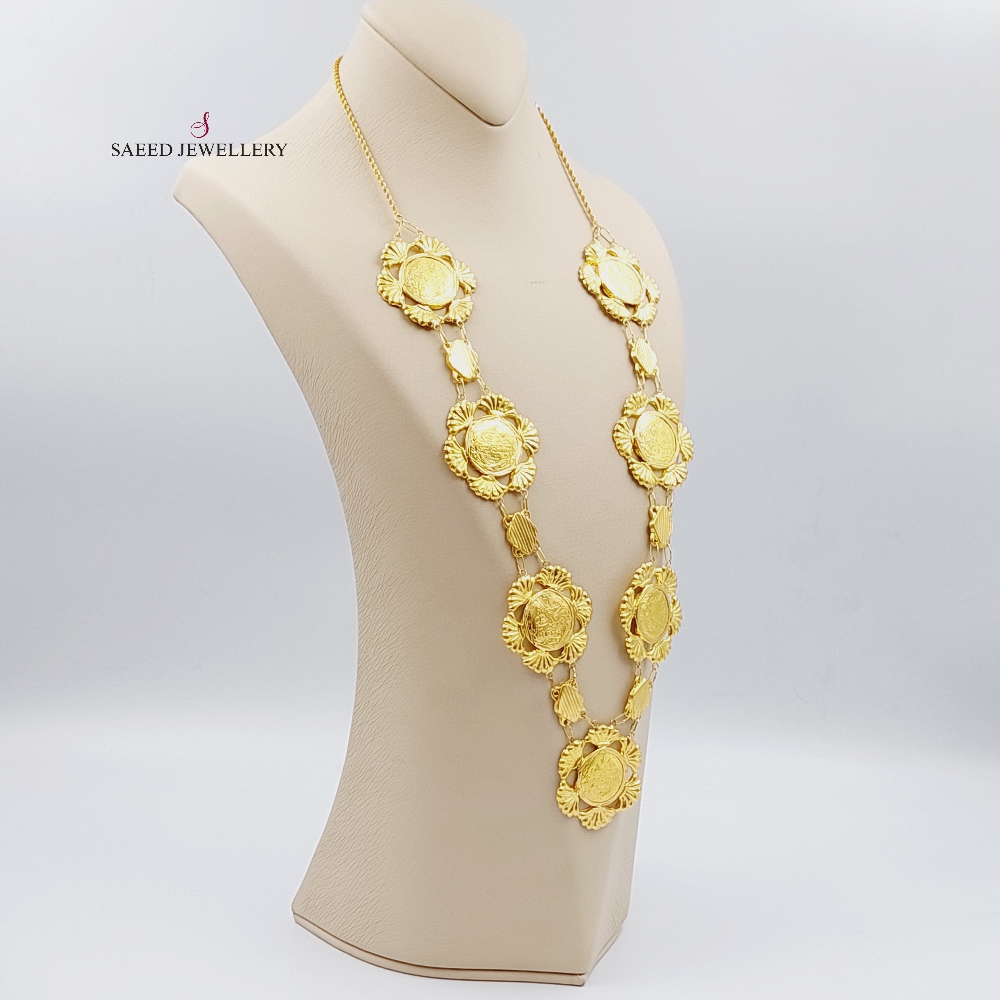 21K Lira Rashadi Shell Necklace – مجوهرات الشيخ سعيد