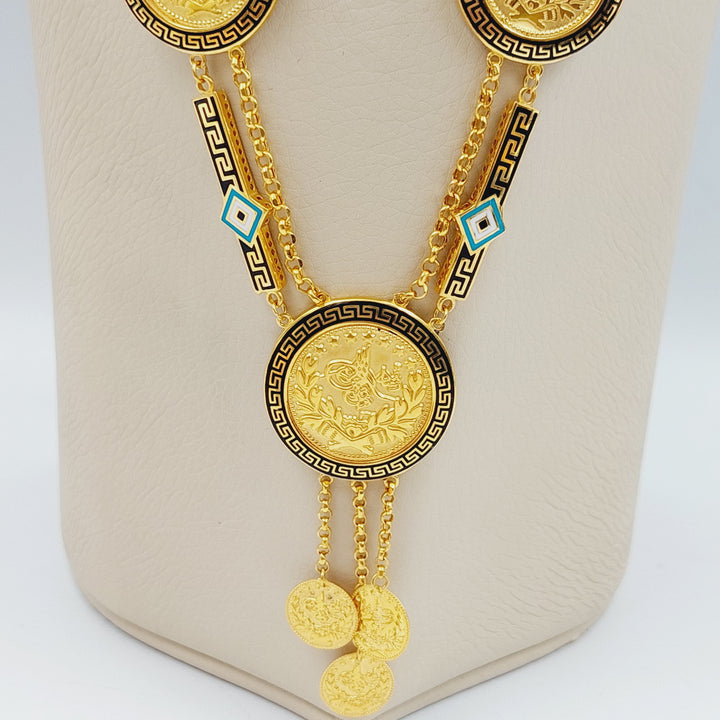 21K Lirat Rashadi Necklace Made of 21K Yellow Gold by Saeed Jewelry-26884