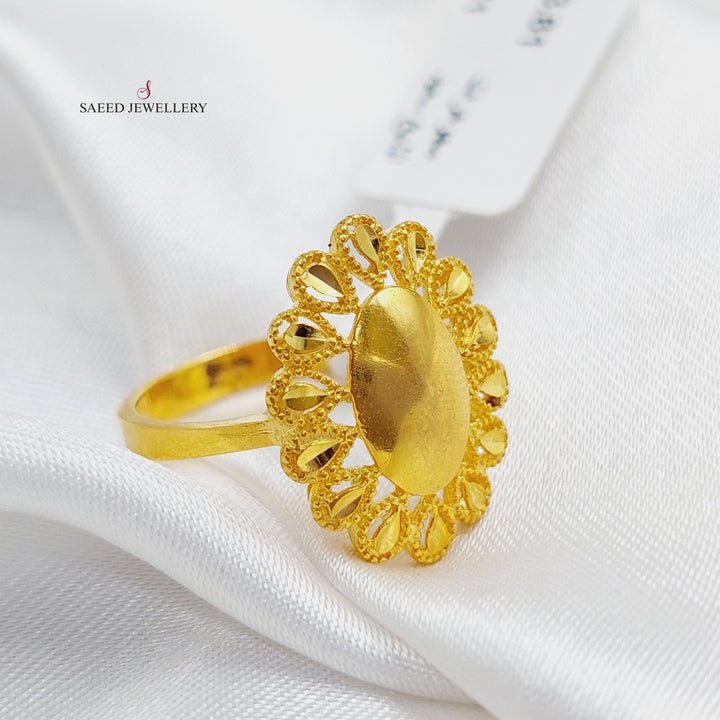 21K Gold Malaysian Ring by Saeed Jewelry - Image 5