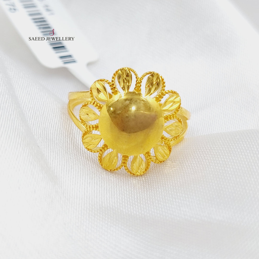 21K Gold Malaysian Ring by Saeed Jewelry - Image 1