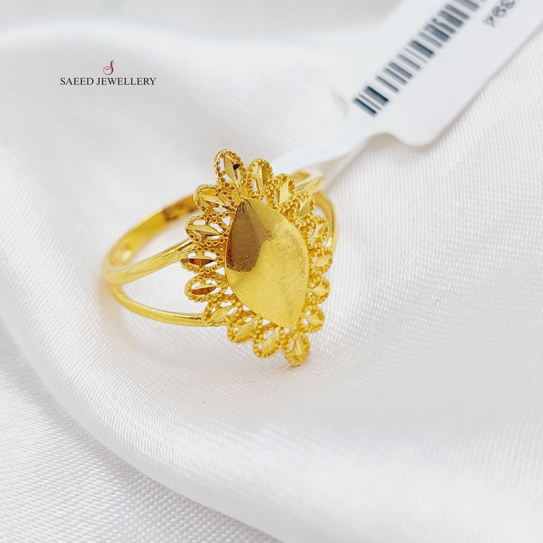 21K Gold Malaysian Ring by Saeed Jewelry - Image 2