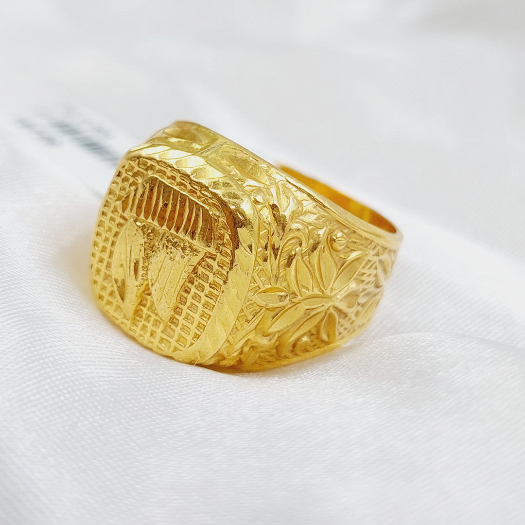 21K Men's Ring Made of 21K Yellow Gold by Saeed Jewelry-19729