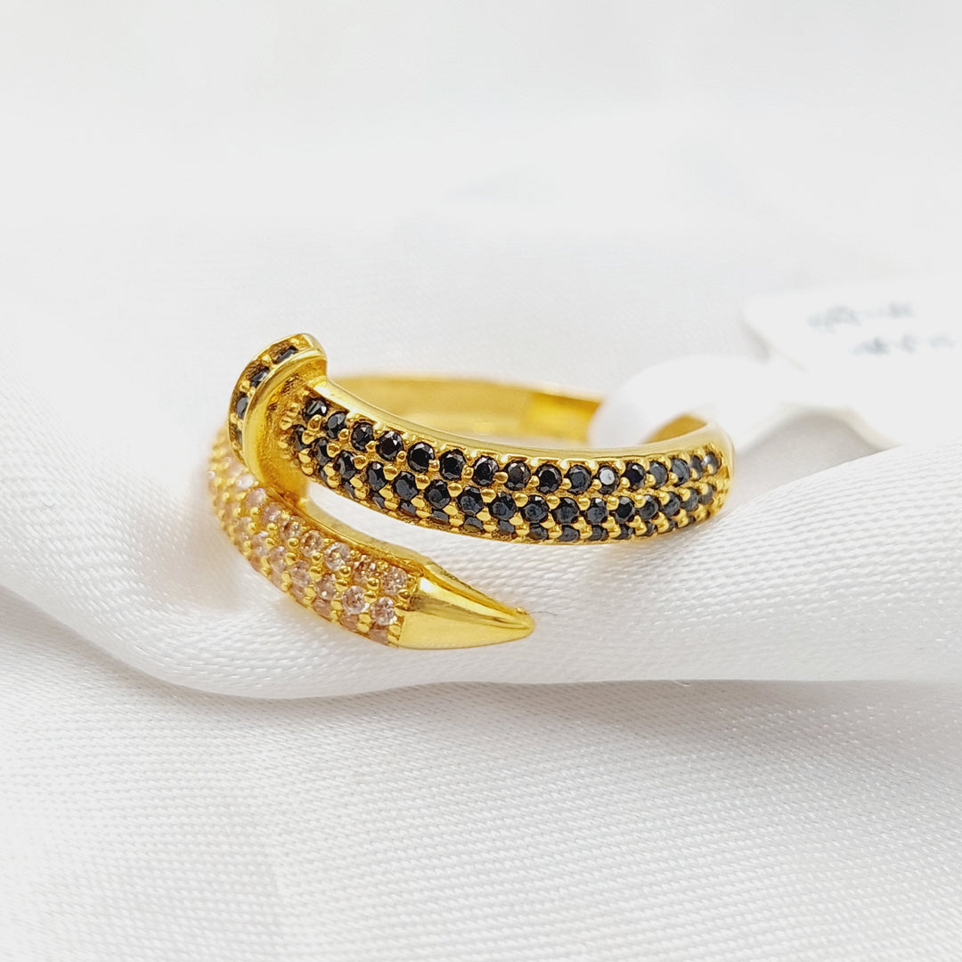 21K Nail Ring Made of 21K Yellow Gold by Saeed Jewelry-25703