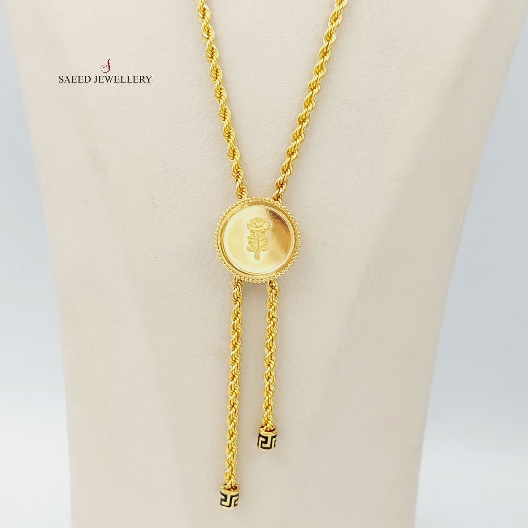 21K Ounce Necklace Made of 21K Yellow Gold by Saeed Jewelry-25675